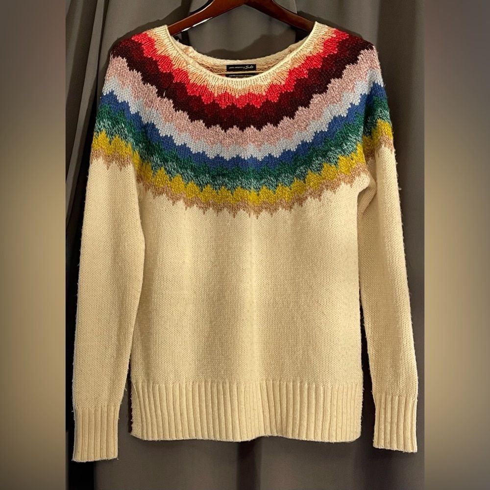 American Eagle Ahh-Mazingly Soft Fair Isle Sweater Size Medium